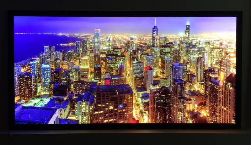 Ultra Click Thin Custom Illuminated LED Snap Frame 48" x 96"  2-1/2" Profile